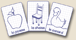 Details of french flashcards for children