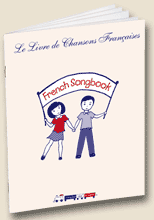 Detail of french songbook for children